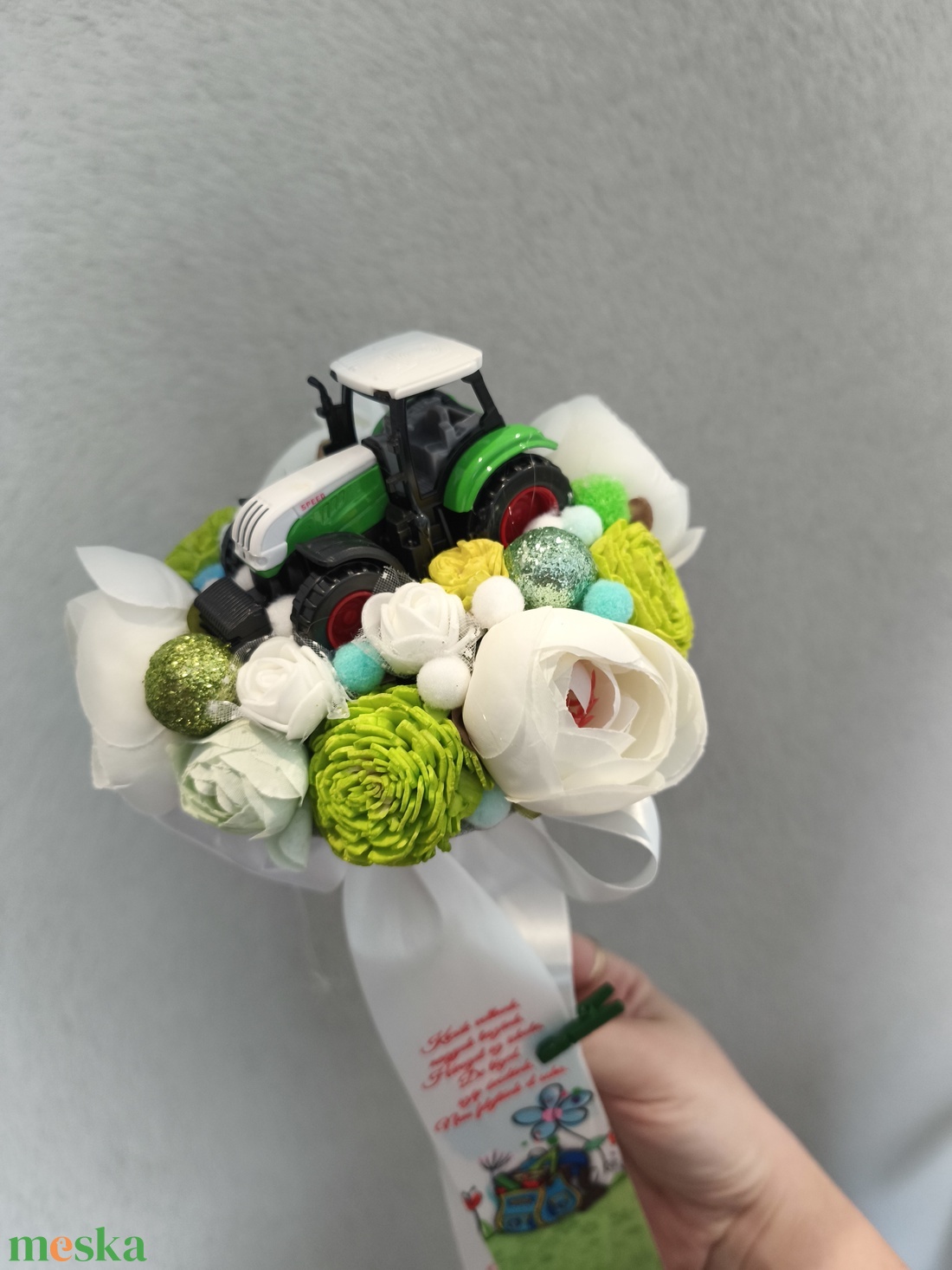Traktoros örökcsokor - ovis - otthon & életmód - virágdekoráció - virágok - virágcsokor - Meska.hu