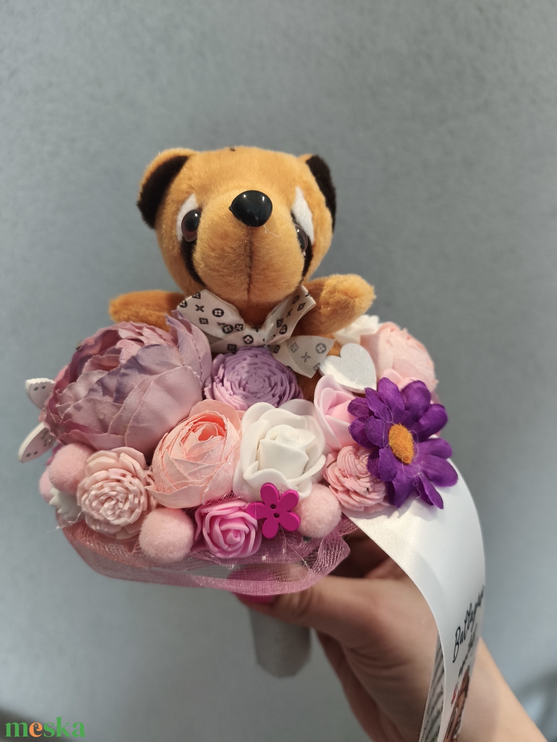 Ballagási örökcsokor - macis ovis - otthon & életmód - virágdekoráció - virágok - virágcsokor - Meska.hu