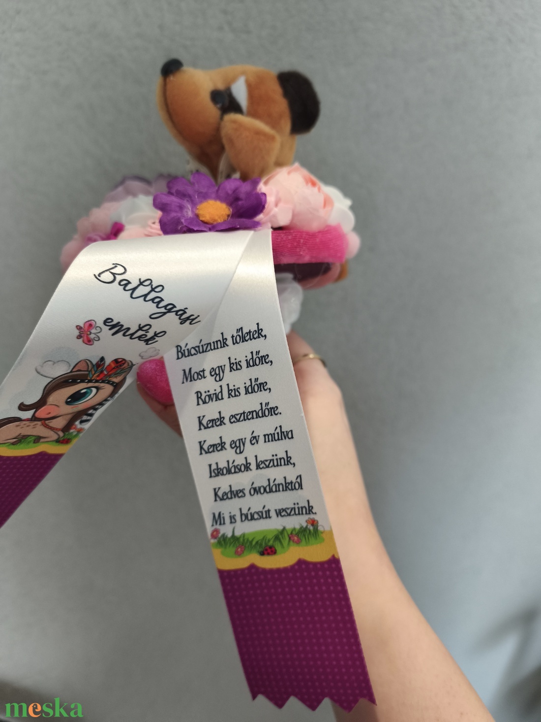 Ballagási örökcsokor - macis ovis - otthon & életmód - virágdekoráció - virágok - virágcsokor - Meska.hu