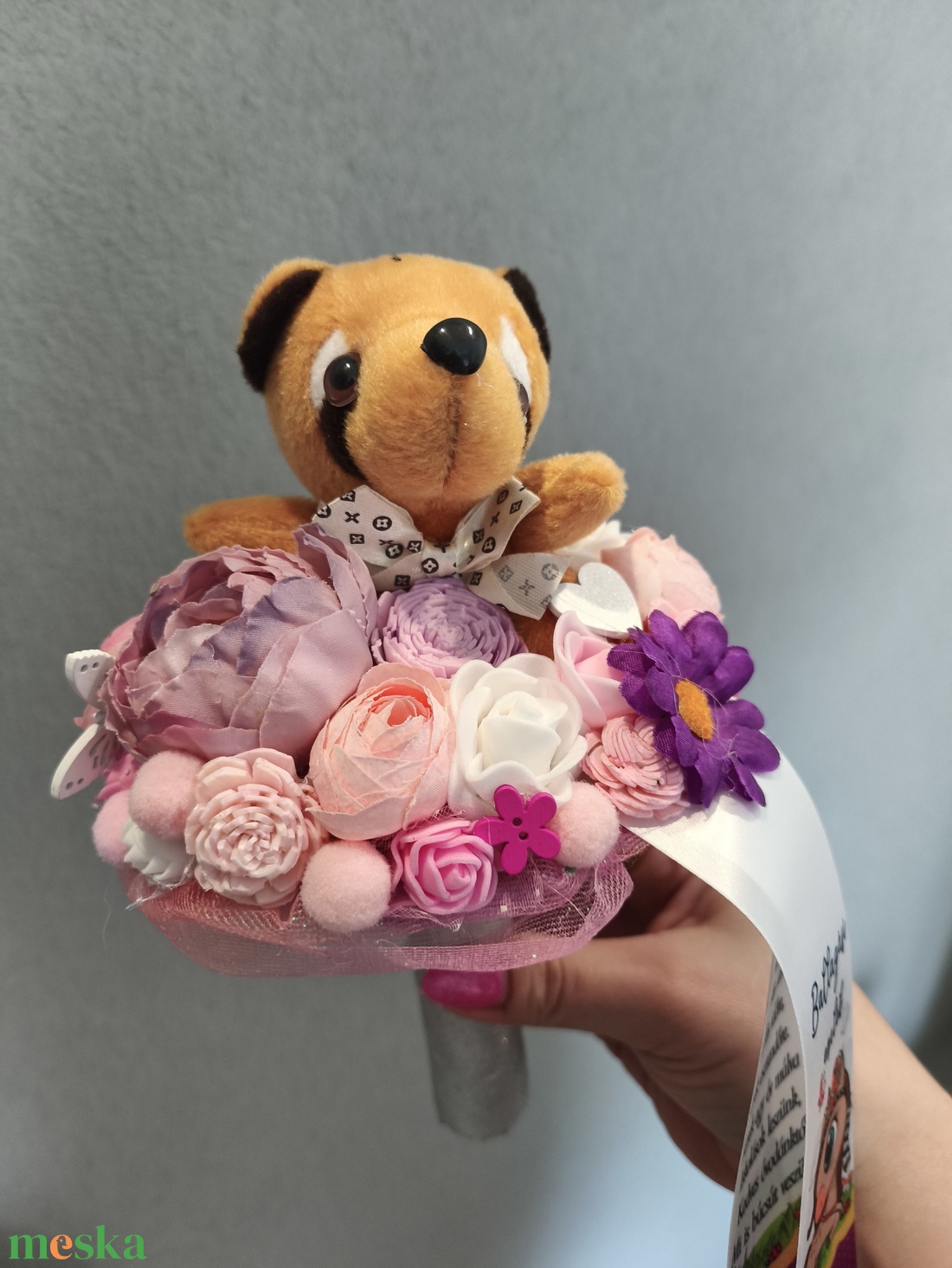 Ballagási örökcsokor - macis ovis - otthon & életmód - virágdekoráció - virágok - virágcsokor - Meska.hu