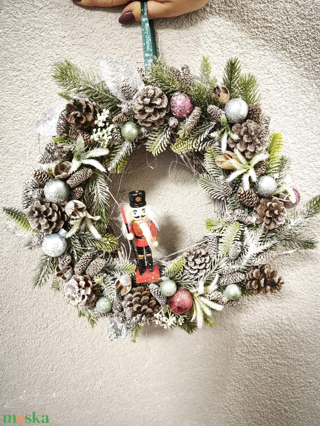 Egérkés adventi koszorú  - karácsony - adventi díszek - adventi koszorú - Meska.hu
