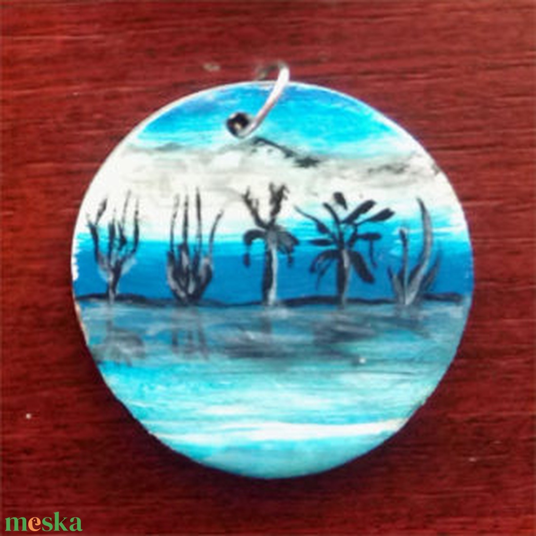 Festett medál - ékszer - nyaklánc - medál - Meska.hu