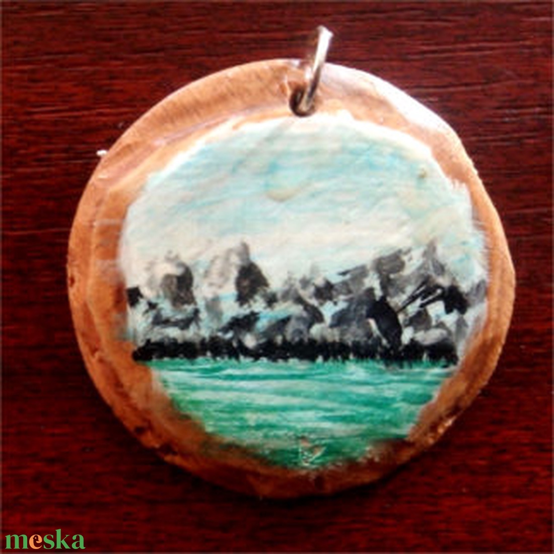 Festett medál - ékszer - nyaklánc - medál - Meska.hu