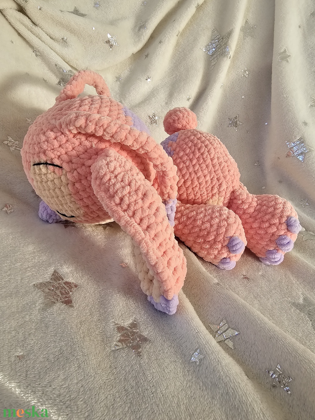 Horgolt Angel - Stitch Szundipajti - játék & sport - plüssállat & játékfigura - plüss mesefigurák - Meska.hu