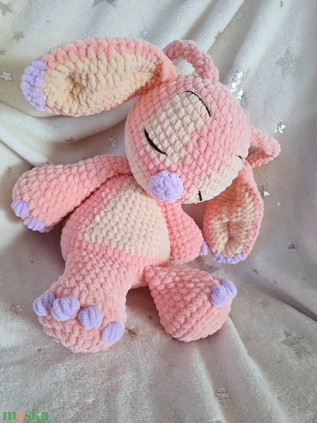 Horgolt Angel - Stitch Szundipajti - játék & sport - plüssállat & játékfigura - plüss mesefigurák - Meska.hu