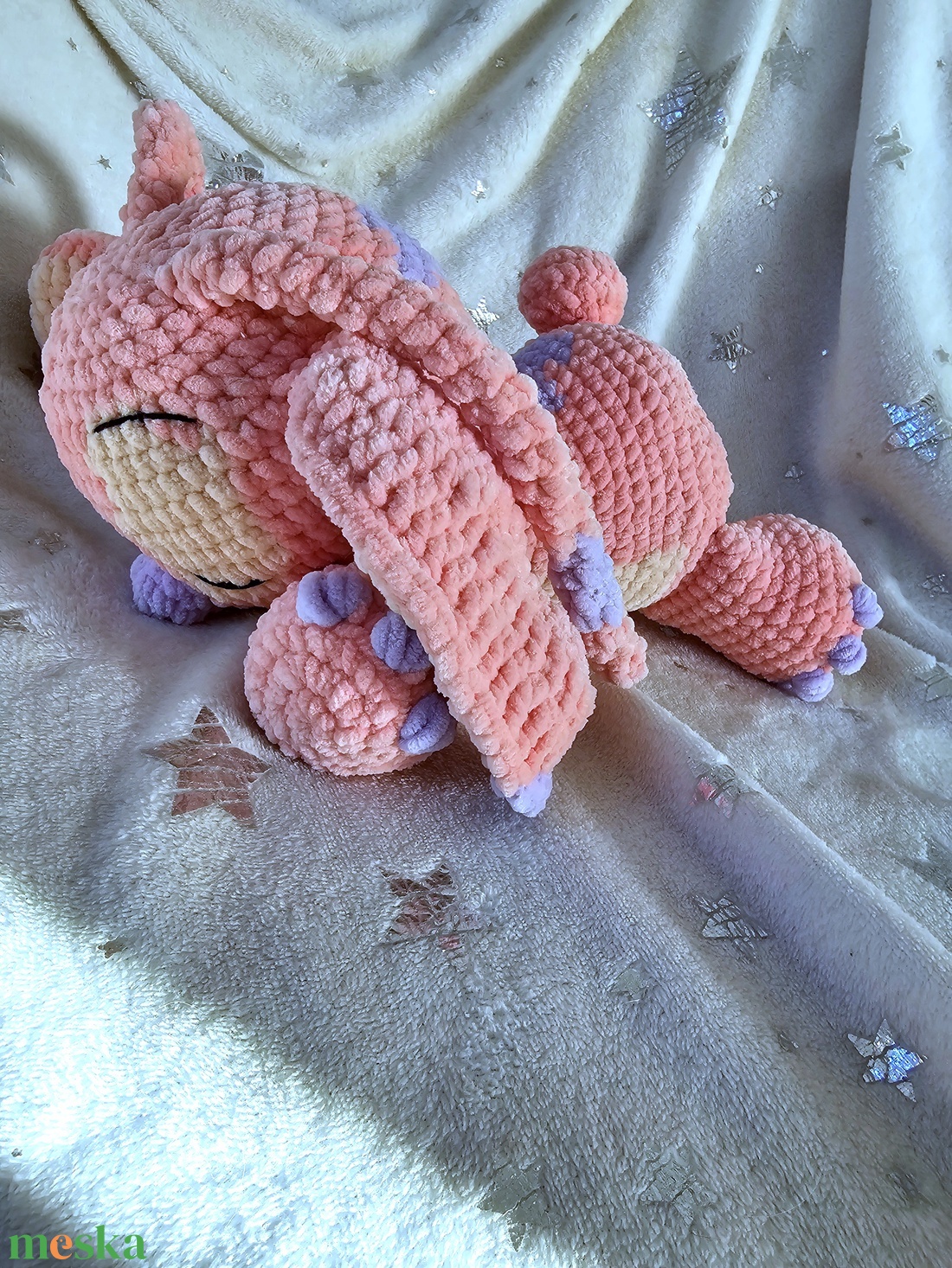 Horgolt Angel - Stitch Szundipajti - játék & sport - plüssállat & játékfigura - plüss mesefigurák - Meska.hu