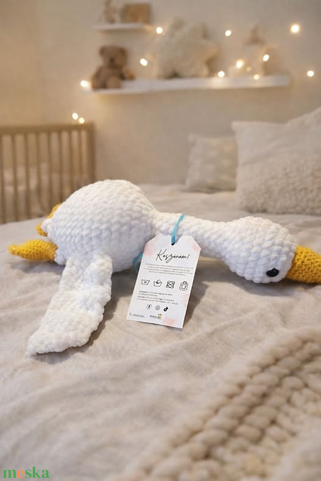 Horgolt Liba Szundipajti � A puha ölelés - játék & sport - plüssállat & játékfigura - madár - Meska.hu