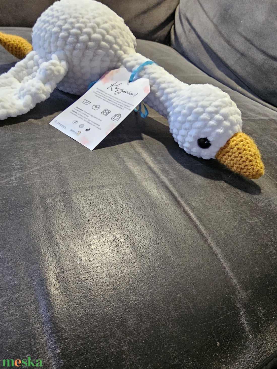 Horgolt Liba Szundipajti � A puha ölelés - játék & sport - plüssállat & játékfigura - madár - Meska.hu