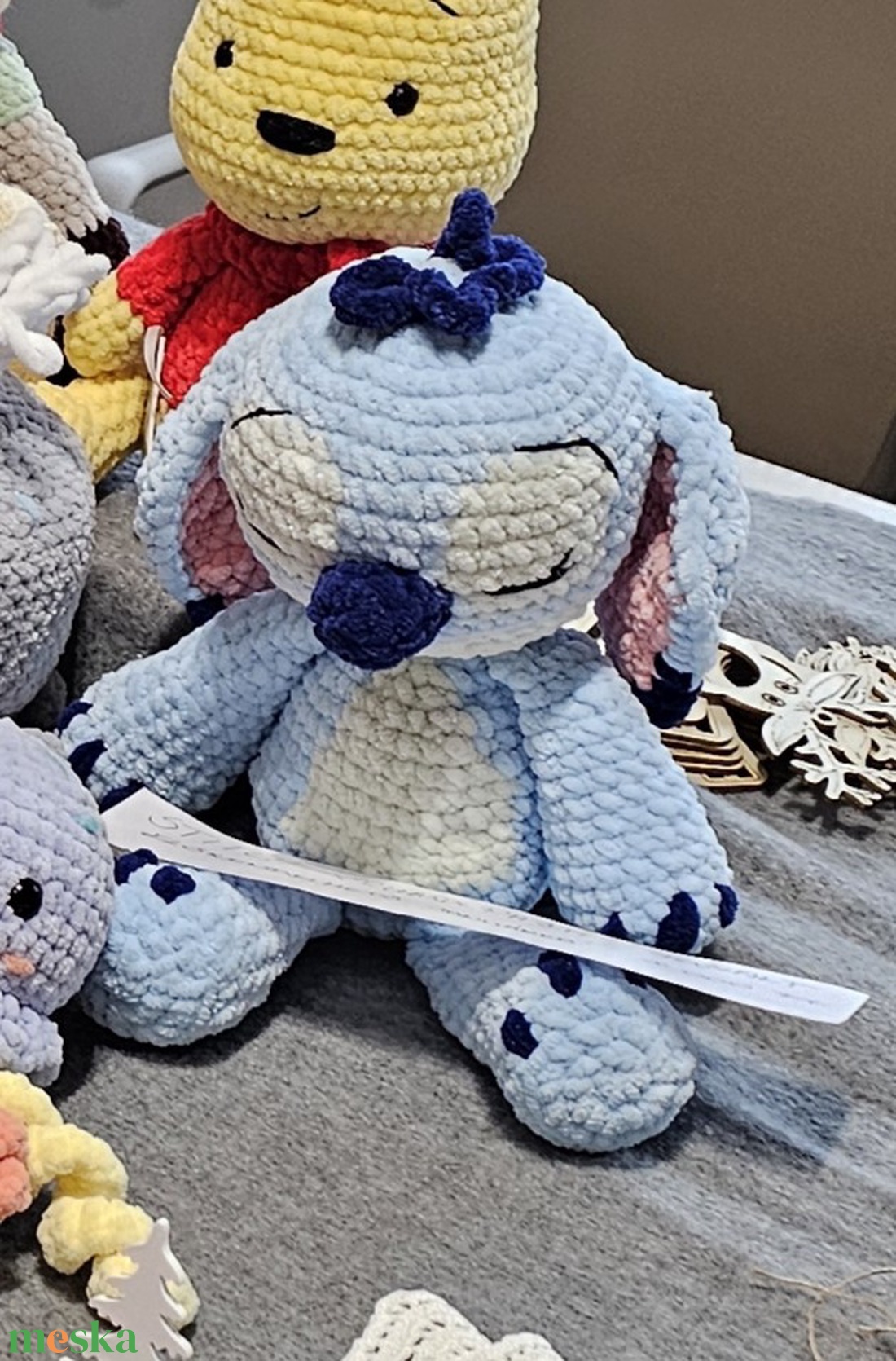 Horgolt Stitch szundikendő - szundipajti - játék & sport - plüssállat & játékfigura - szörnyike - Meska.hu