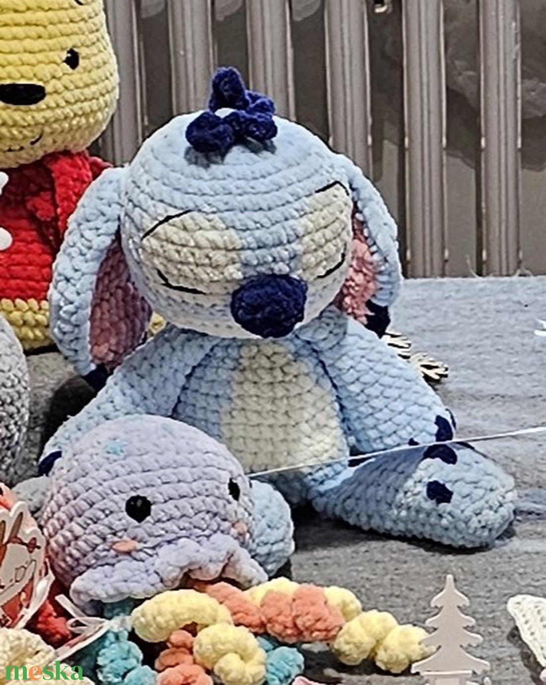 Horgolt Stitch szundikendő - szundipajti - játék & sport - plüssállat & játékfigura - szörnyike - Meska.hu