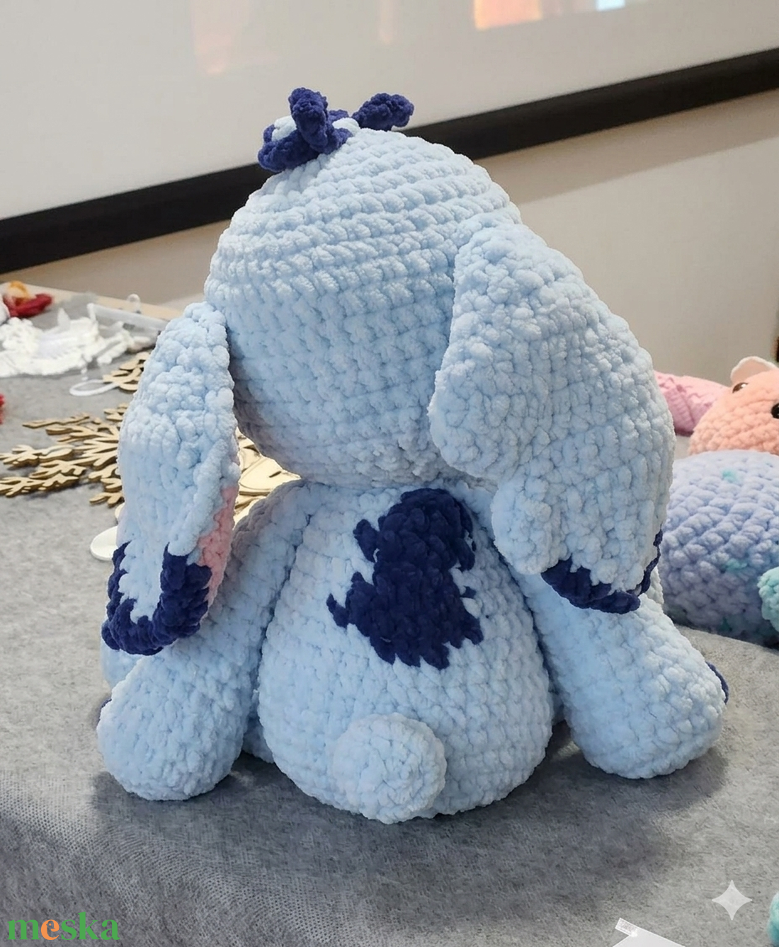 Horgolt Stitch szundikendő - szundipajti - játék & sport - plüssállat & játékfigura - szörnyike - Meska.hu