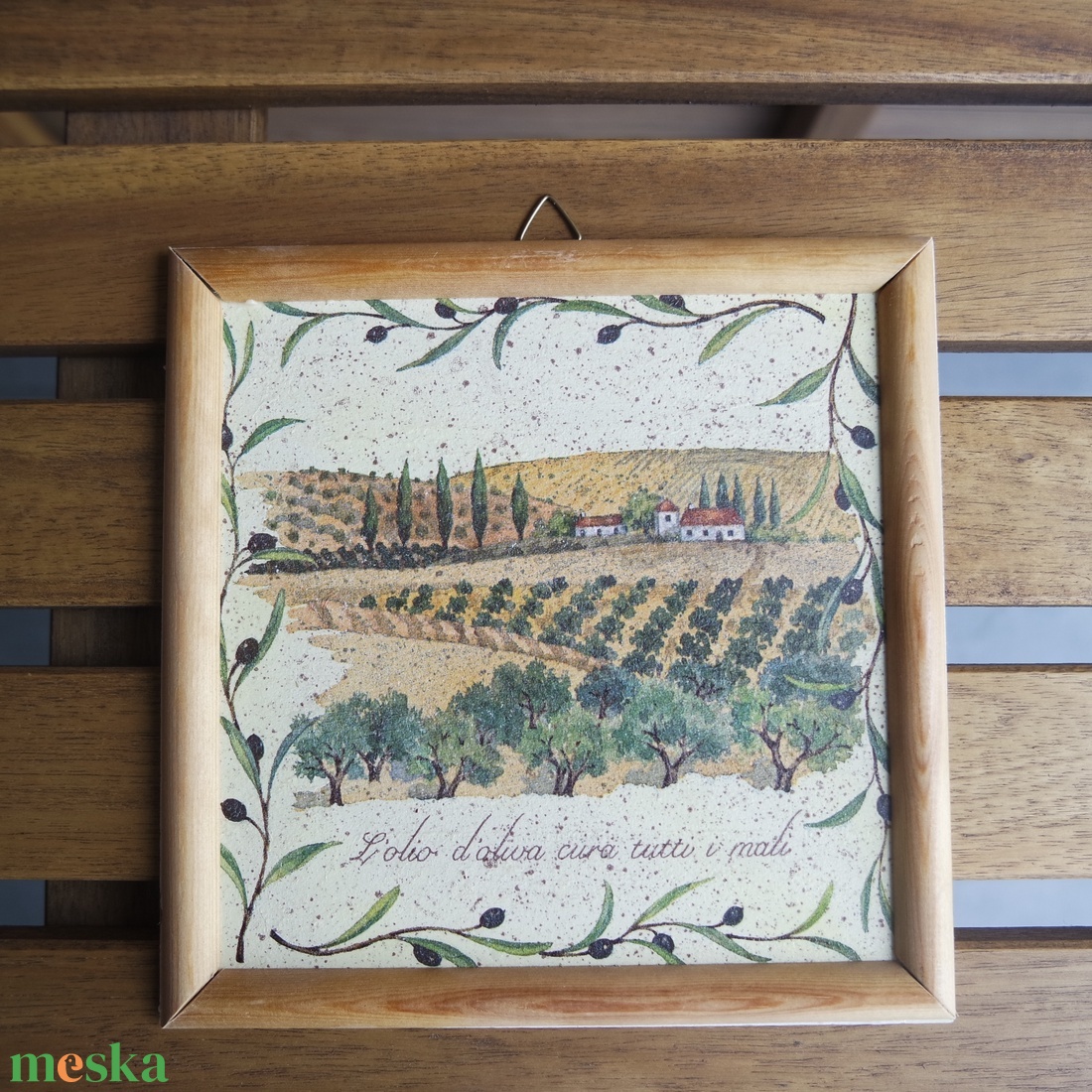 2 db decoupage szalvéta fali kép fa kerettel - otthon & életmód - dekoráció - fali és függő dekoráció - falra akasztható dekor - Meska.hu