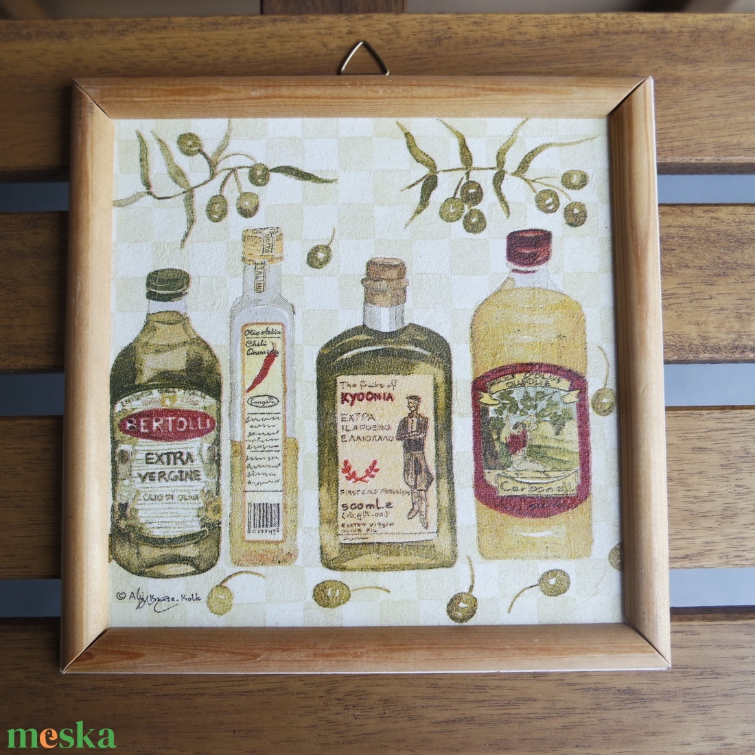 2 db decoupage szalvéta fali kép fa kerettel - otthon & életmód - dekoráció - fali és függő dekoráció - falra akasztható dekor - Meska.hu