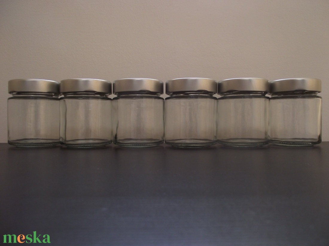 10 db Minőségi design olasz befőttes üveg - új gyári minőség - kellékek & szerszámok - díszíthető tárgyak - üveg - Meska.hu