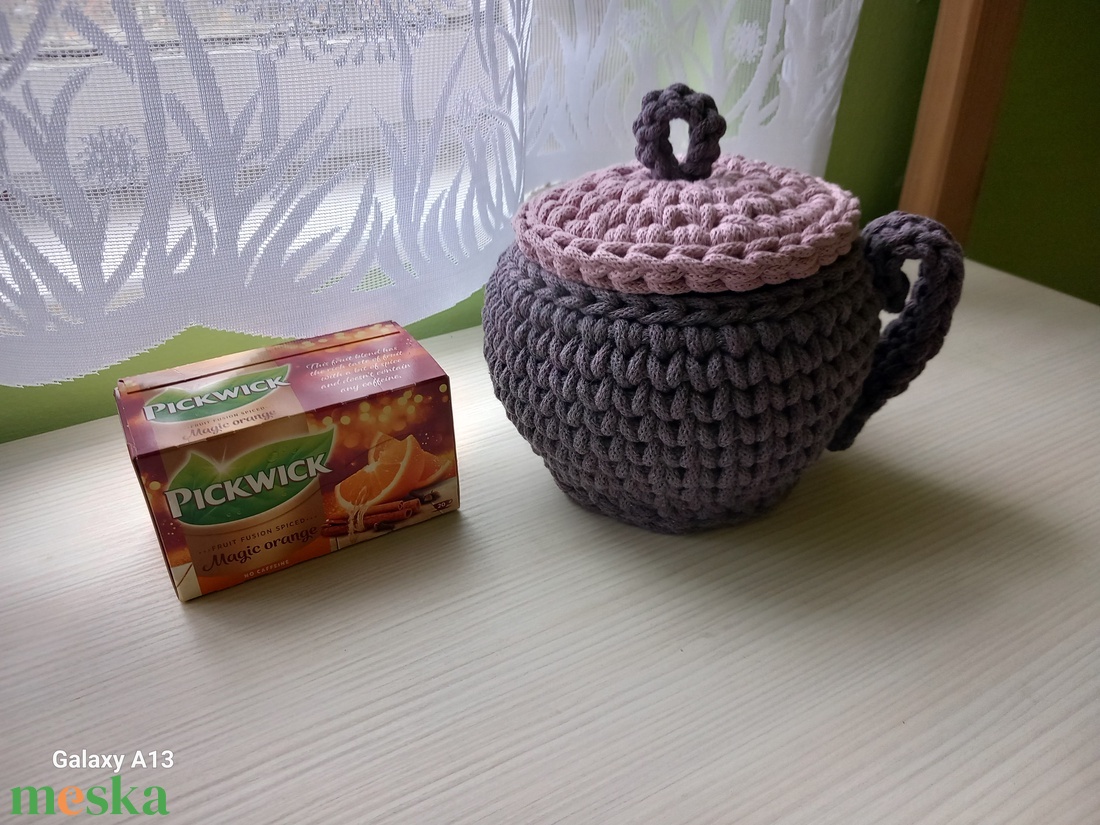 Horgolt bögre - otthon & életmód - tárolás & rendszerezés - tárolókosár - Meska.hu