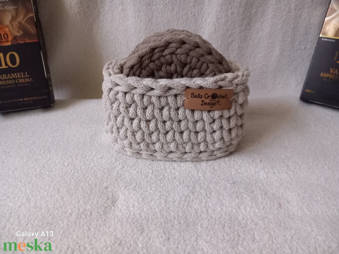 Horgolt poháralátét szett( bézs) - otthon & életmód - konyhafelszerelés, tálalás - tálalás - tányér- és poháralátét - Meska.hu