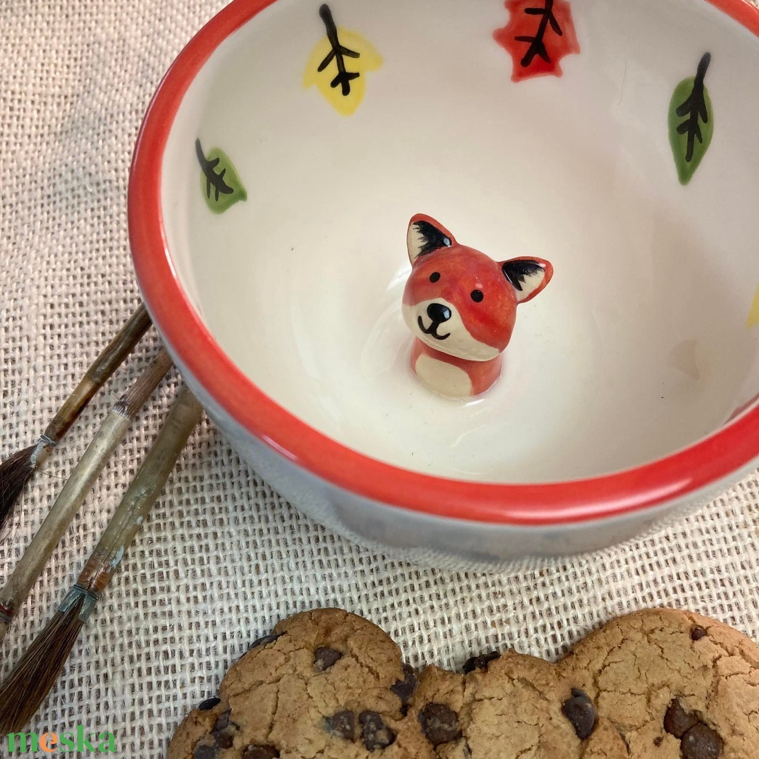 RÓKA - kukucskáló bögre - otthon & életmód - konyhafelszerelés, tálalás - tálalás - bögre & csésze - Meska.hu