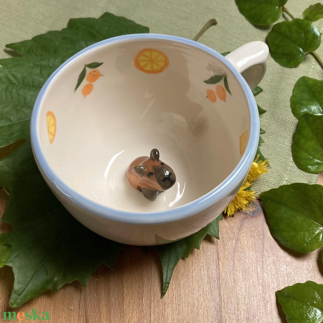 KAPIBARA  - kukucskáló bögre  - otthon & életmód - konyhafelszerelés, tálalás - tálalás - bögre & csésze - Meska.hu