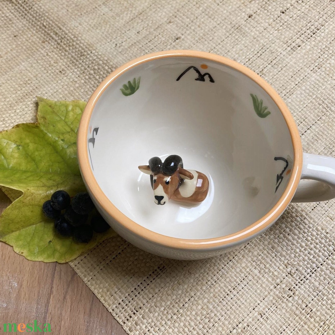 MUFLON - kukucskáló bögre - otthon & életmód - konyhafelszerelés, tálalás - tálalás - bögre & csésze - Meska.hu