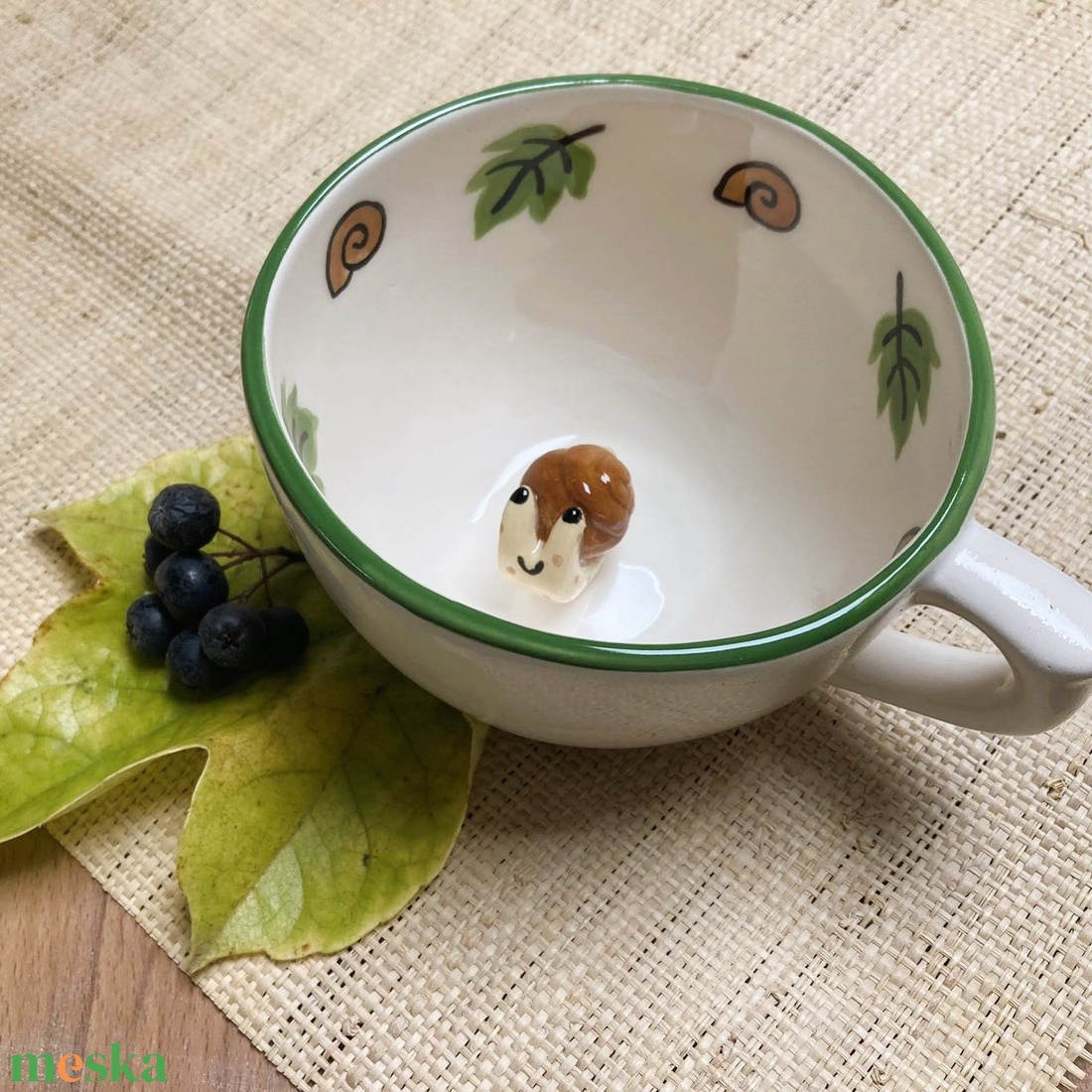 CSIGA - kukucskáló bögre UTOLSÓ DARAB - otthon & életmód - konyhafelszerelés, tálalás - tálalás - bögre & csésze - Meska.hu