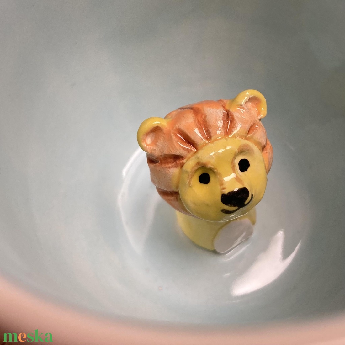 KICSI OROSZLÁN - kukucskáló bögre - otthon & életmód - konyhafelszerelés, tálalás - tálalás - bögre & csésze - Meska.hu