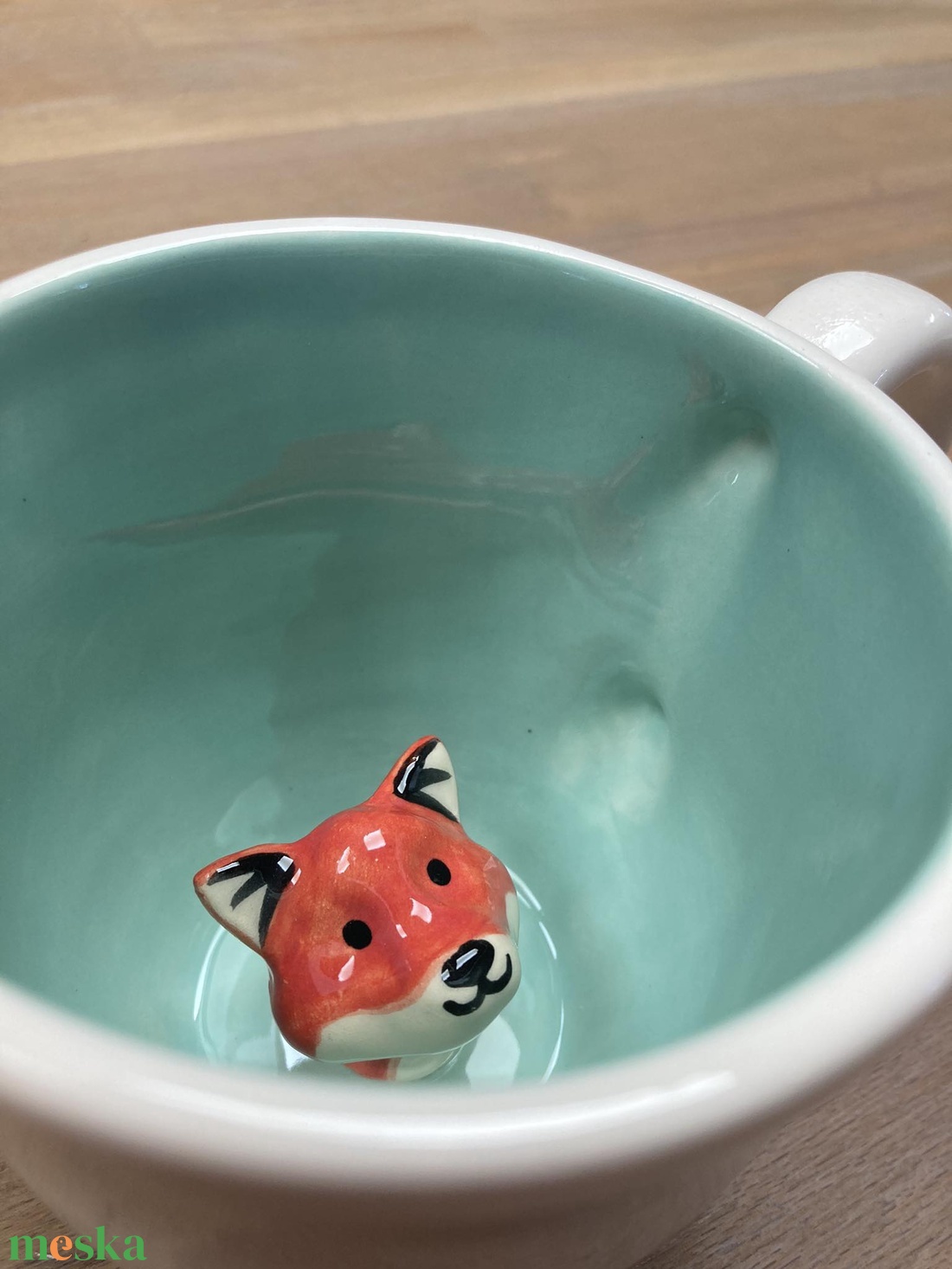 RÓKA - kukucskáló bögre - otthon & életmód - konyhafelszerelés, tálalás - tálalás - bögre & csésze - Meska.hu