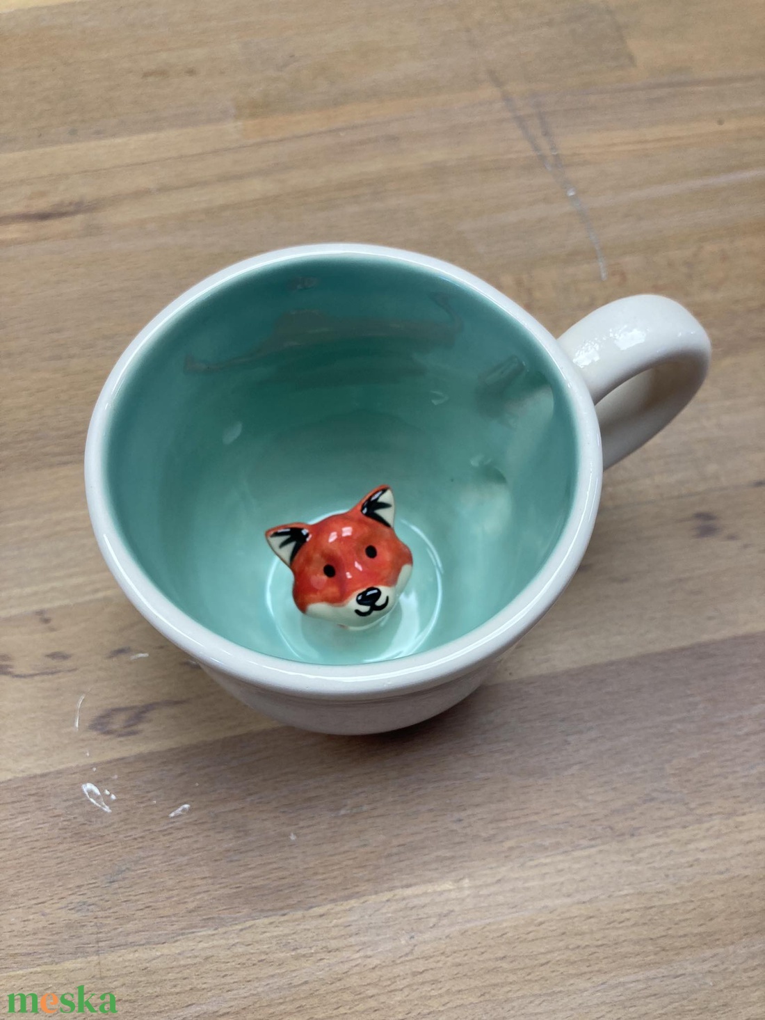 RÓKA - kukucskáló bögre - otthon & életmód - konyhafelszerelés, tálalás - tálalás - bögre & csésze - Meska.hu