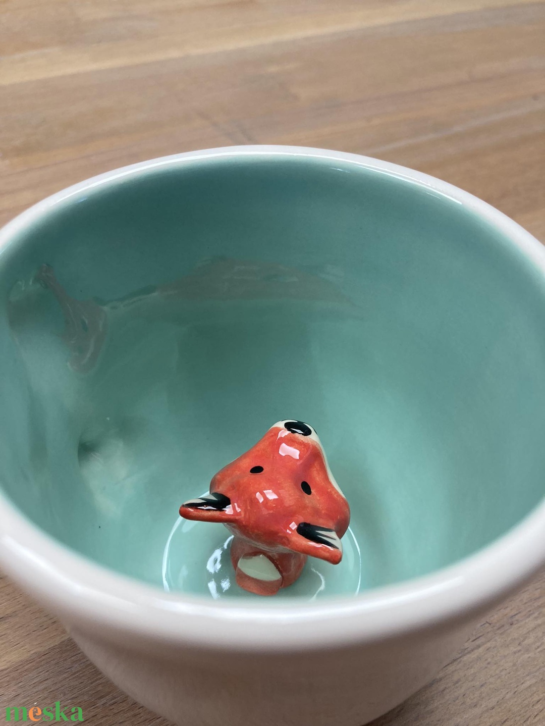 RÓKA - kukucskáló bögre - otthon & életmód - konyhafelszerelés, tálalás - tálalás - bögre & csésze - Meska.hu