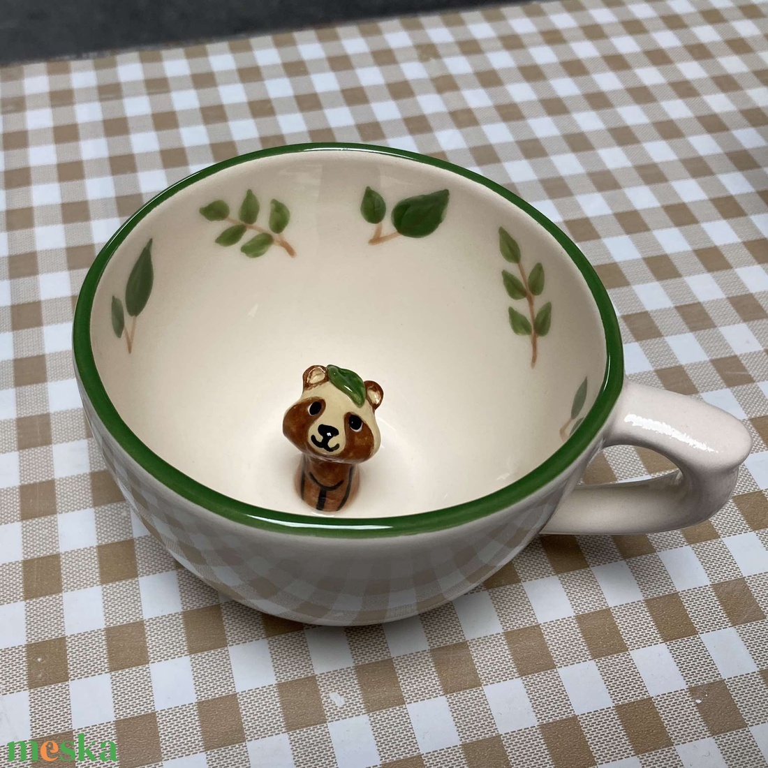 TANUKI  - kukucskáló bögre UTOLSÓ DARAB - otthon & életmód - konyhafelszerelés, tálalás - tálalás - bögre & csésze - Meska.hu