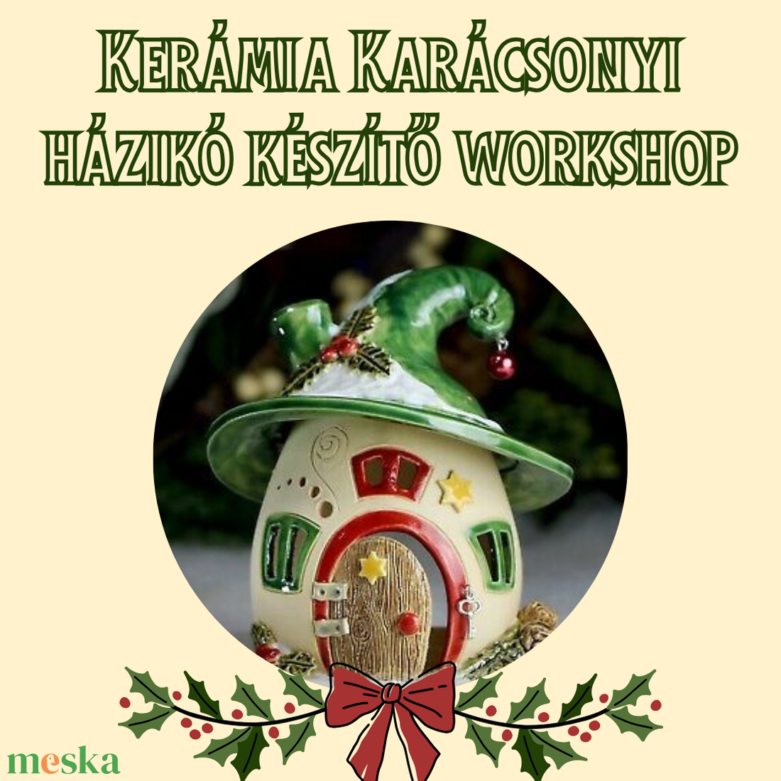 Karácsonyi házikó készítő workshop - diy (csináld magad) - workshop & tanfolyam - Meska.hu