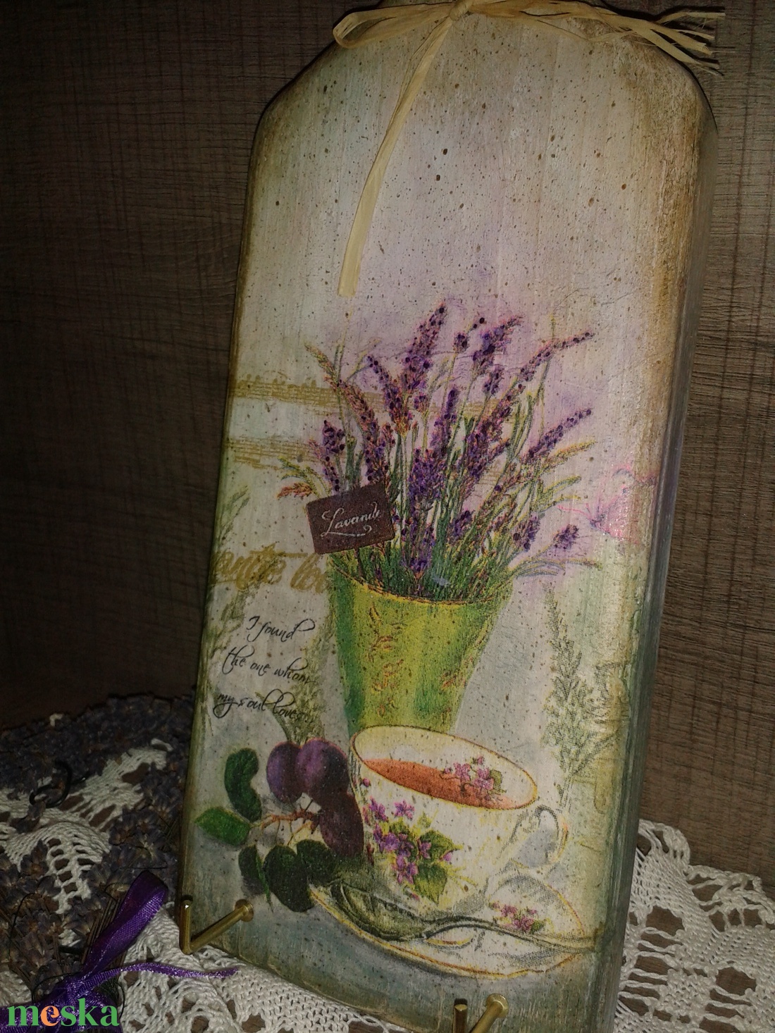 A levendula örök.Kulcstartó. - táska & tok - kulcstartó & táskadísz - kulcstartó - Meska.hu