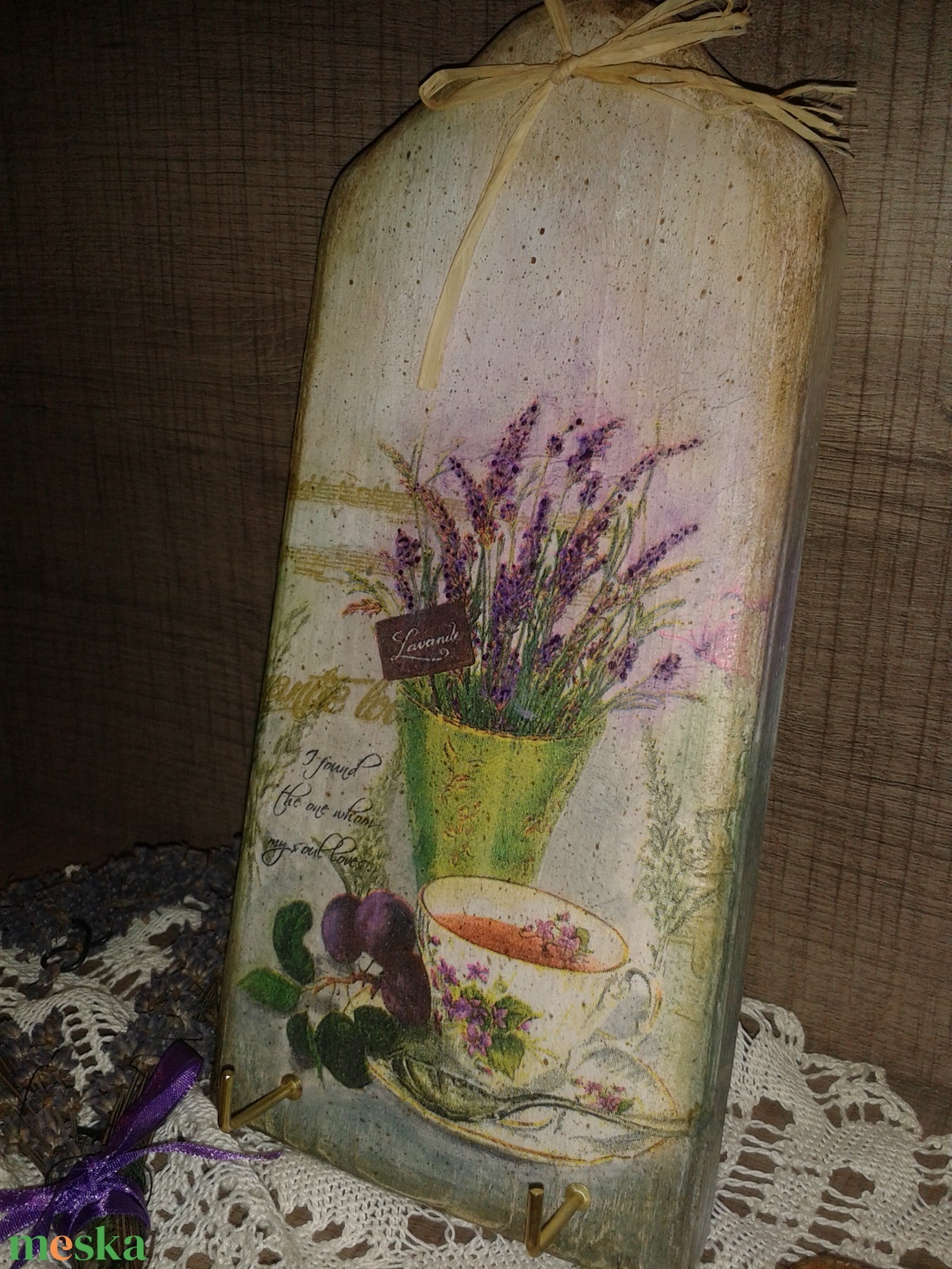 A levendula örök.Kulcstartó. - táska & tok - kulcstartó & táskadísz - kulcstartó - Meska.hu