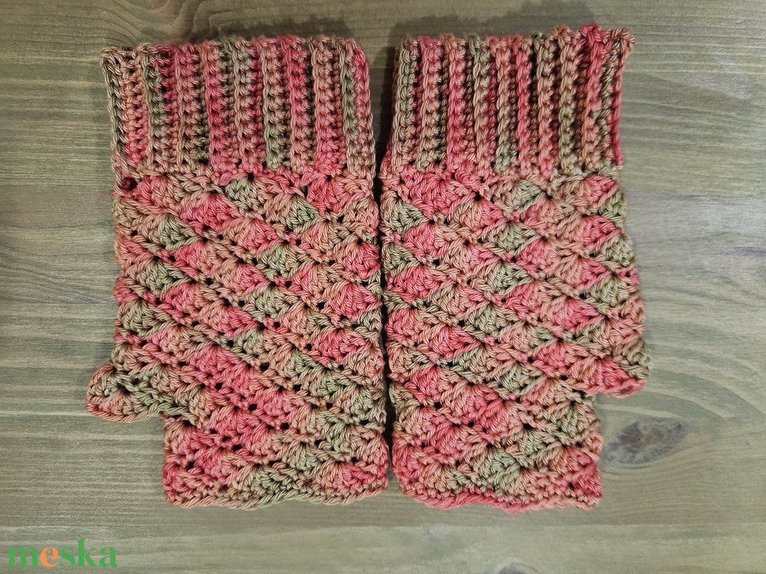 Horgolt kesztyű - ruha & divat - sál, sapka, kendő - kesztyű - Meska.hu