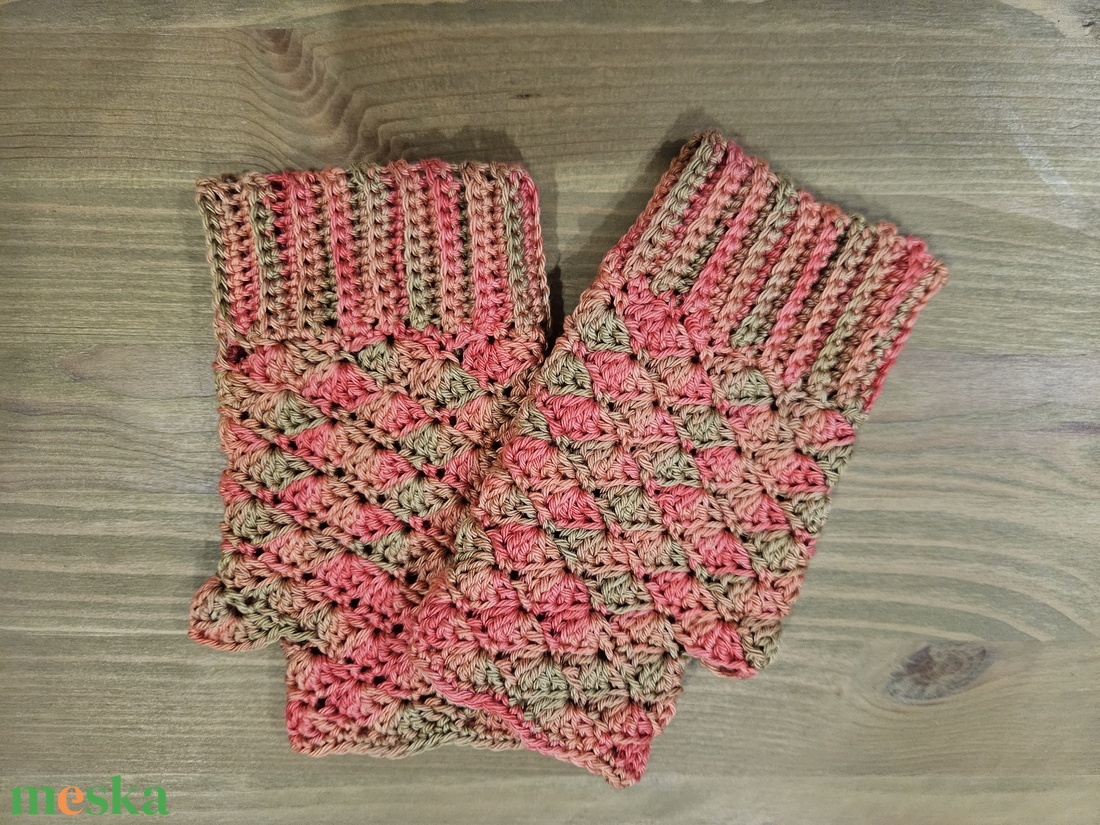 Horgolt kesztyű - ruha & divat - sál, sapka, kendő - kesztyű - Meska.hu