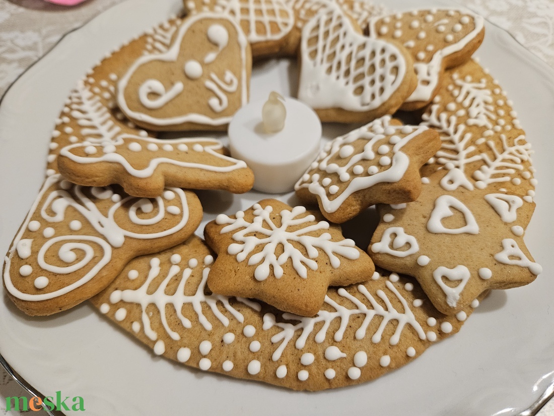 Mézeskalács koszorú - élelmiszer - édesség - mézeskalács - Meska.hu