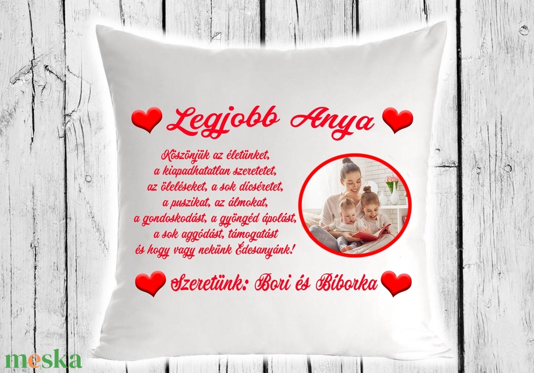 Egyedi Díszpárna -Legjobb Anya - otthon & életmód - lakástextil - párna & párnahuzat - Meska.hu