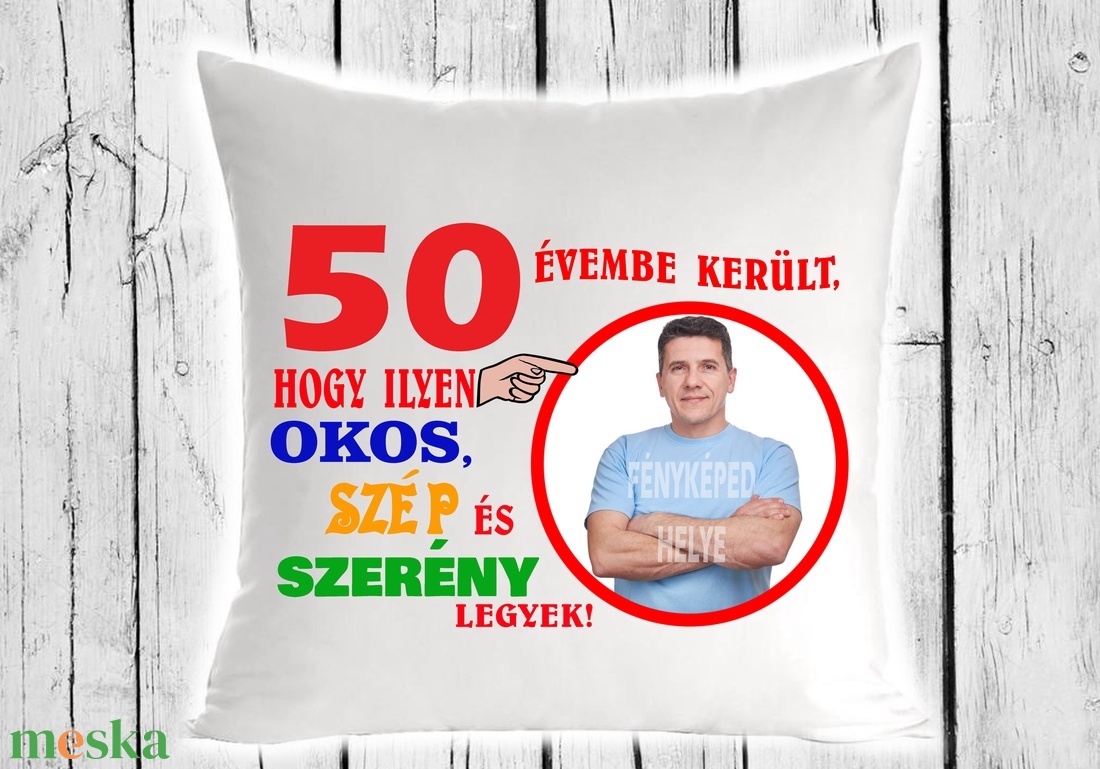 Egyedi Díszpárna - 50 évembe került... - otthon & lakás - lakástextil - párna & párnahuzat - Meska.hu