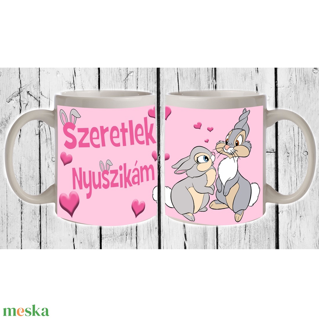Szeretlek Nyuszikám bögre - otthon & életmód - konyhafelszerelés, tálalás - tálalás - bögre & csésze - Meska.hu Szeretlek Nyuszikám bögre - otthon & életmód - konyhafelszerelés, tálalás - tálalás - bögre & csésze - Meska.hu