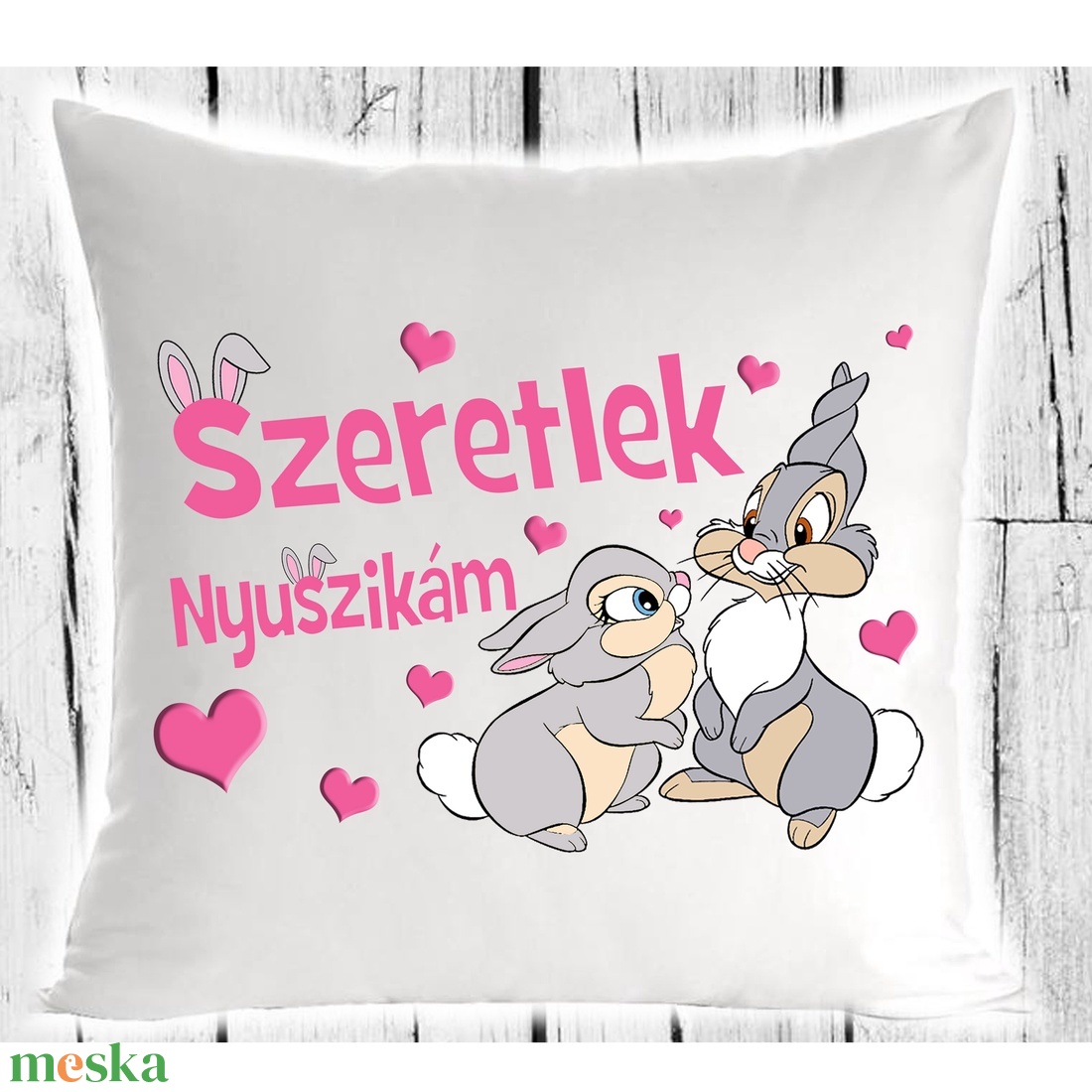 Szeretlek Nyuszikám párna - otthon & életmód - lakástextil - párna & párnahuzat - Meska.hu Szeretlek Nyuszikám párna - otthon & életmód - lakástextil - párna & párnahuzat - Meska.hu