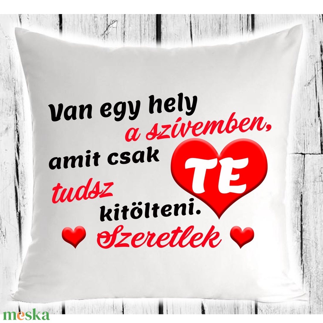 Van egy hely a szívemben...-párna - otthon & életmód - lakástextil - párna & párnahuzat - Meska.hu