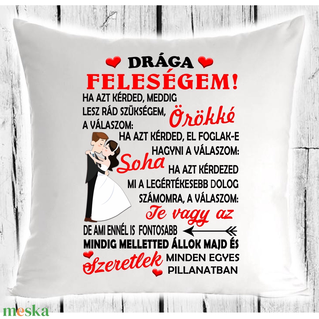 Drága Feleségem- párna - otthon & életmód - lakástextil - párna & párnahuzat - Meska.hu Drága Feleségem- párna - otthon & életmód - lakástextil - párna & párnahuzat - Meska.hu