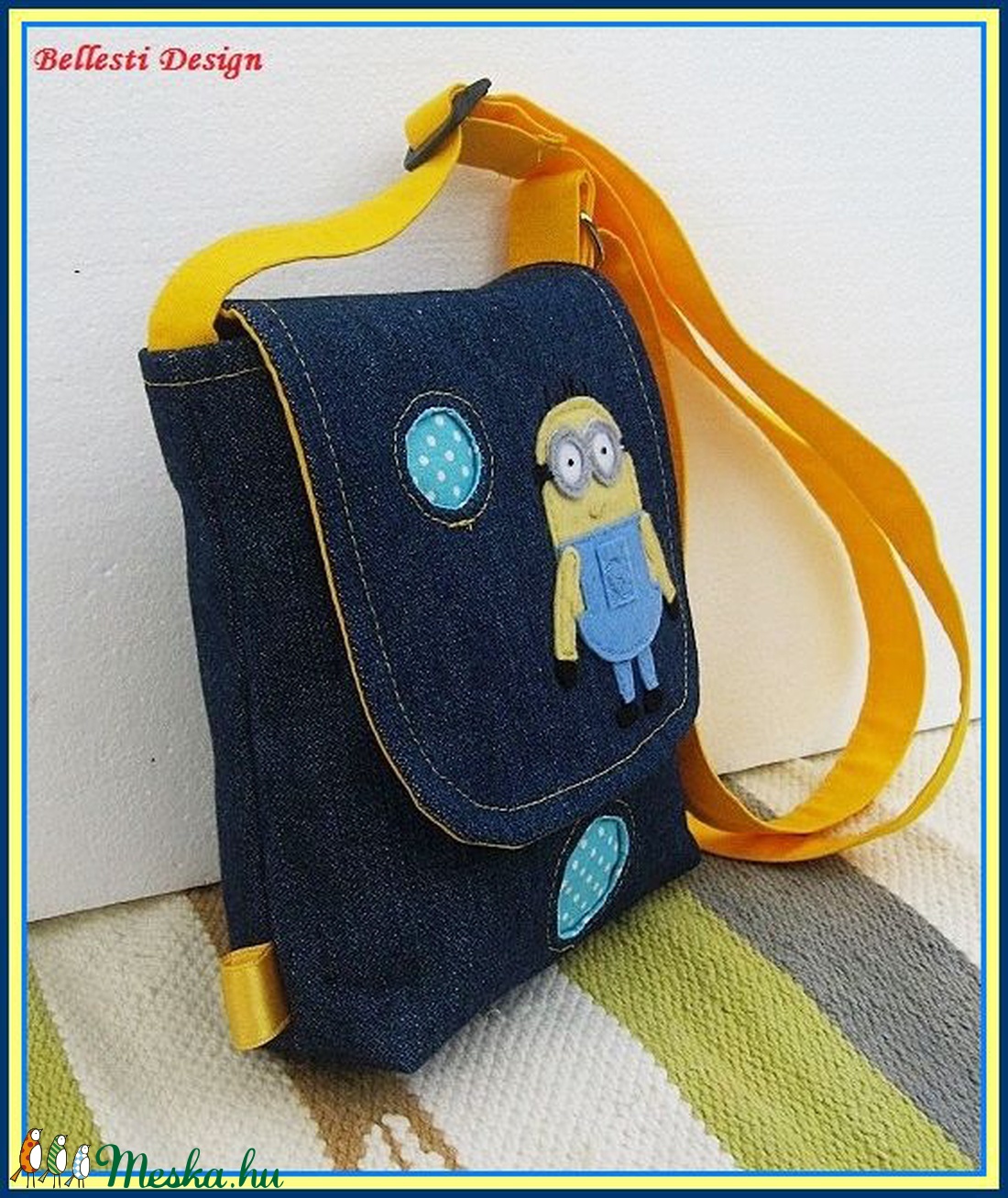 Gyerek, applikált farmer oldaltáska - minion-os - - Meska.hu Gyerek, applikált farmer oldaltáska - minion-os - - Meska.hu