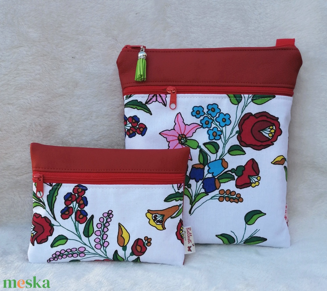 Kalocsai mintás tarisznya, oldaltáska - piros 20x23 cm - táska & tok - kézitáska & válltáska - tarisznya - Meska.hu Kalocsai mintás tarisznya, oldaltáska - piros 20x23 cm - táska & tok - kézitáska & válltáska - tarisznya - Meska.hu