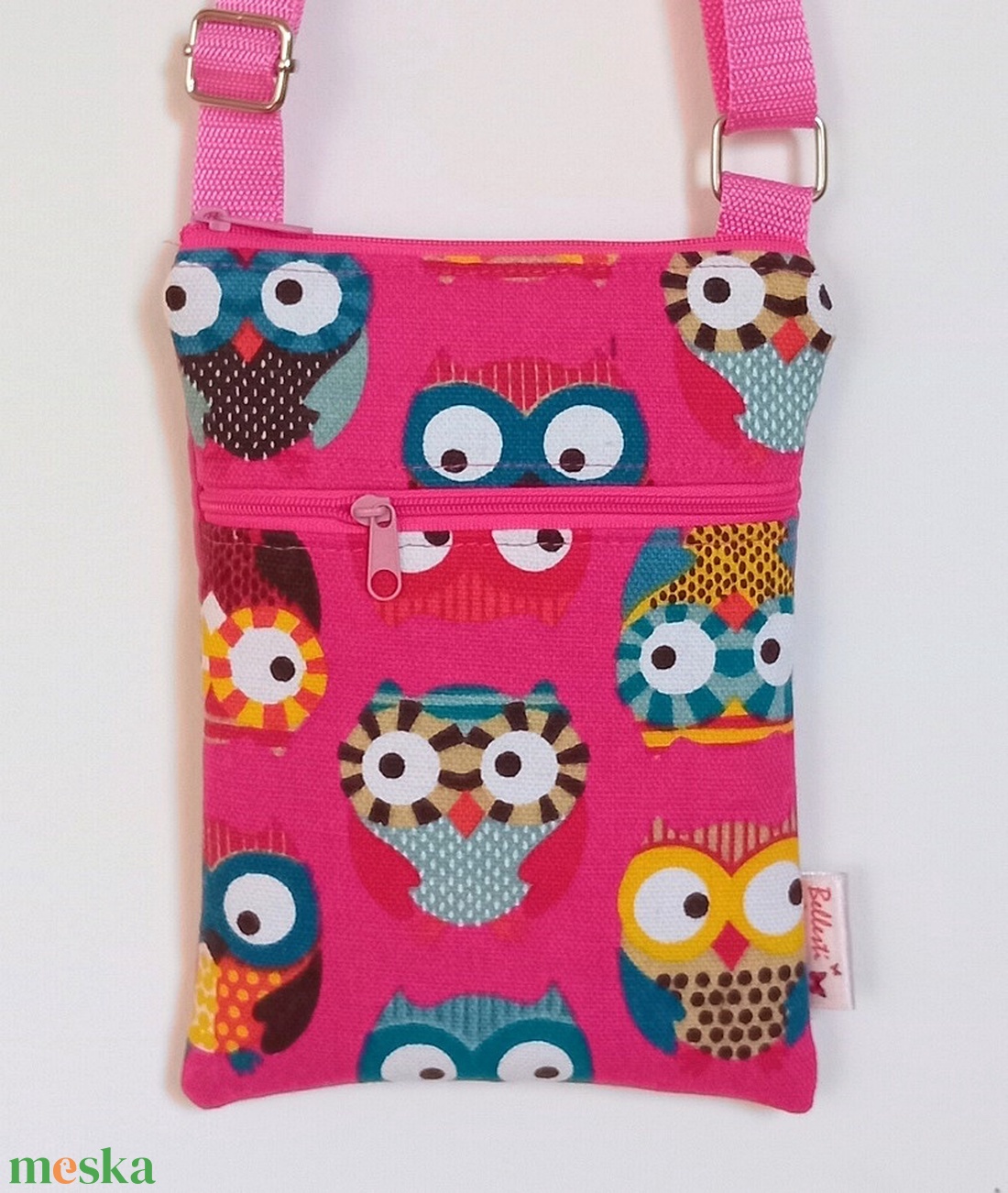 Bagoly mintás tarisznya kislányoknak- pink - táska & tok - kézitáska & válltáska - tarisznya - Meska.hu Bagoly mintás tarisznya kislányoknak- pink - táska & tok - kézitáska & válltáska - tarisznya - Meska.hu