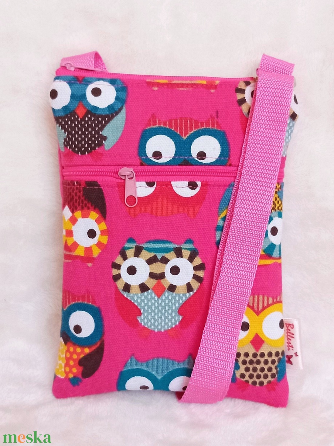 Bagoly mintás tarisznya kislányoknak- pink - táska & tok - kézitáska & válltáska - tarisznya - Meska.hu Bagoly mintás tarisznya kislányoknak- pink - táska & tok - kézitáska & válltáska - tarisznya - Meska.hu
