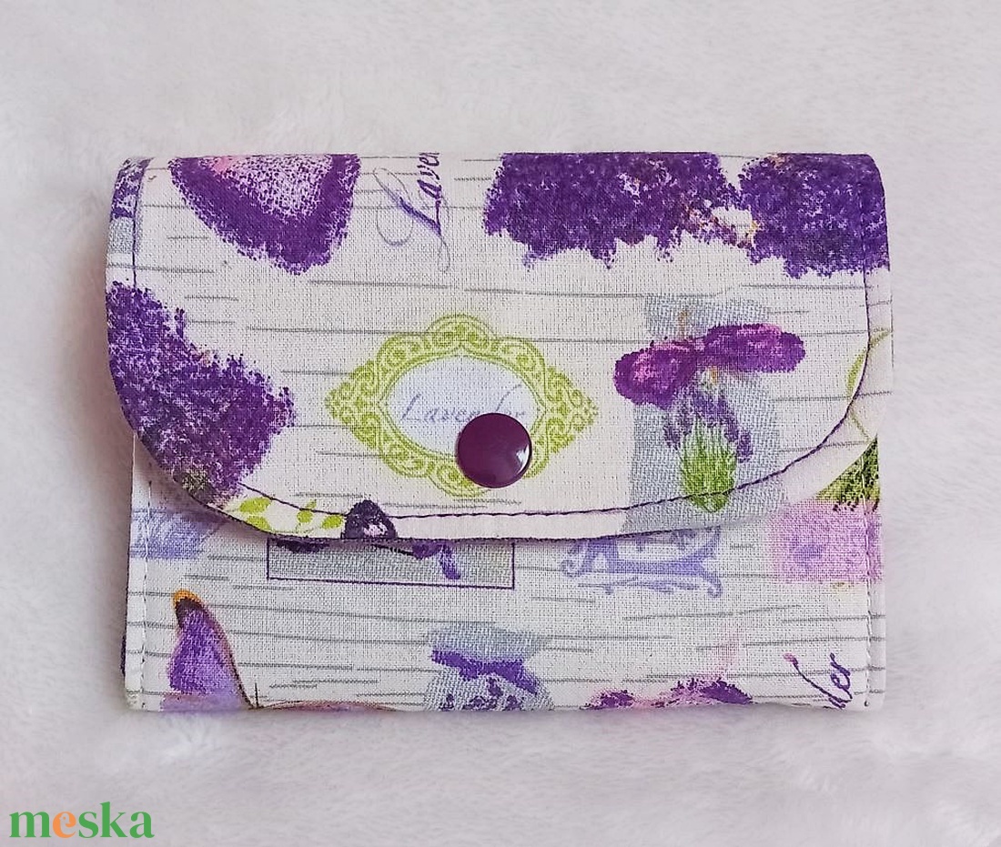 Levendula mintás textil pénztárca - táska & tok - pénztárca & más tok - pénztárca - női pénztárca - Meska.hu Levendula mintás textil pénztárca - táska & tok - pénztárca & más tok - pénztárca - női pénztárca - Meska.hu