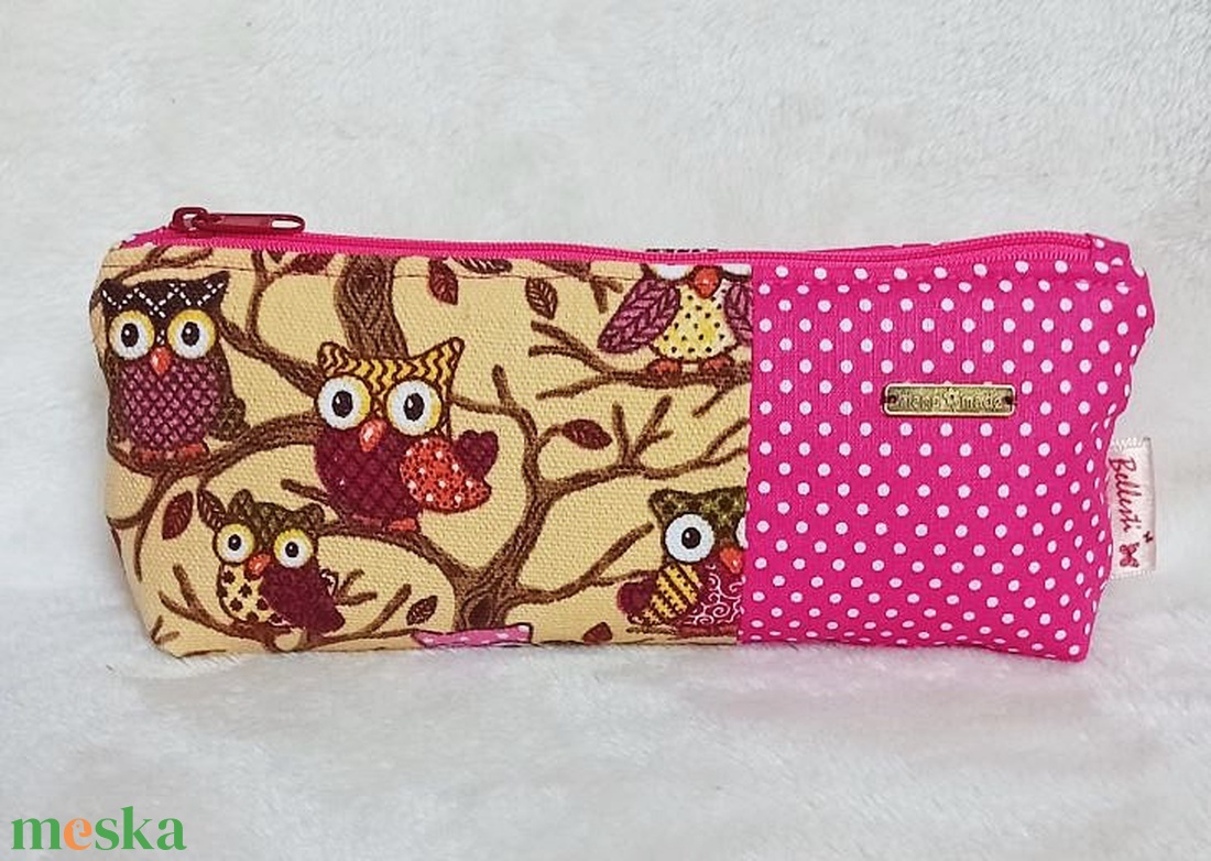Bagoly mintás tolltartó, tok, tartó - pink pöttyös - táska & tok - neszesszer - Meska.hu Bagoly mintás tolltartó, tok, tartó - pink pöttyös - táska & tok - neszesszer - Meska.hu