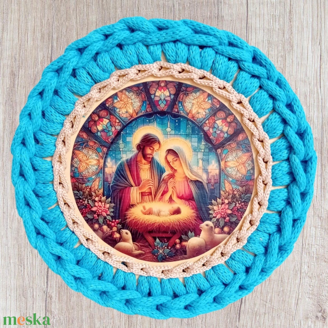 Karácsonyi horgolt fedeles kosárka, Betlehem, kék - otthon & életmód - tárolás & rendszerezés - tárolókosár - Meska.hu Karácsonyi horgolt fedeles kosárka, Betlehem, kék - otthon & életmód - tárolás & rendszerezés - tárolókosár - Meska.hu