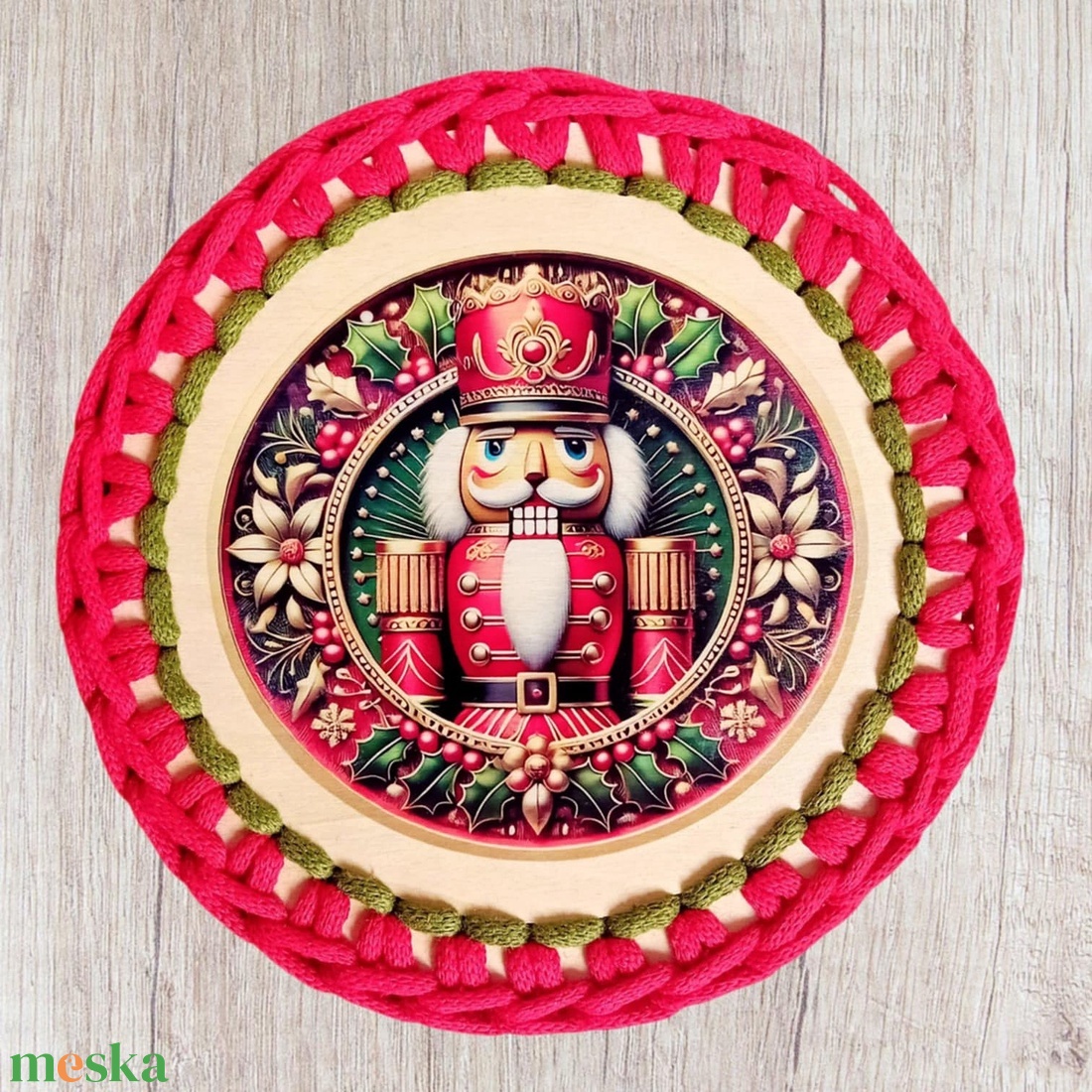 Karácsonyi horgolt fedeles kosár, Diótörő - otthon & életmód - tárolás & rendszerezés - tárolókosár - Meska.hu Karácsonyi horgolt fedeles kosár, Diótörő - otthon & életmód - tárolás & rendszerezés - tárolókosár - Meska.hu