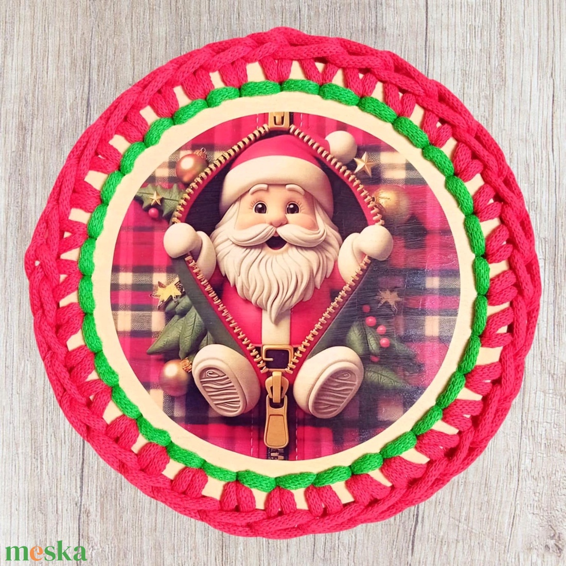 Karácsonyi horgolt fedeles kosár, Télapó - otthon & életmód - tárolás & rendszerezés - tárolókosár - Meska.hu Karácsonyi horgolt fedeles kosár, Télapó - otthon & életmód - tárolás & rendszerezés - tárolókosár - Meska.hu